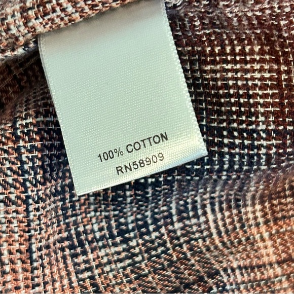 ROWM Men's Casual Plaid Button-Down Shirt Size Large - Picture 6 of 7